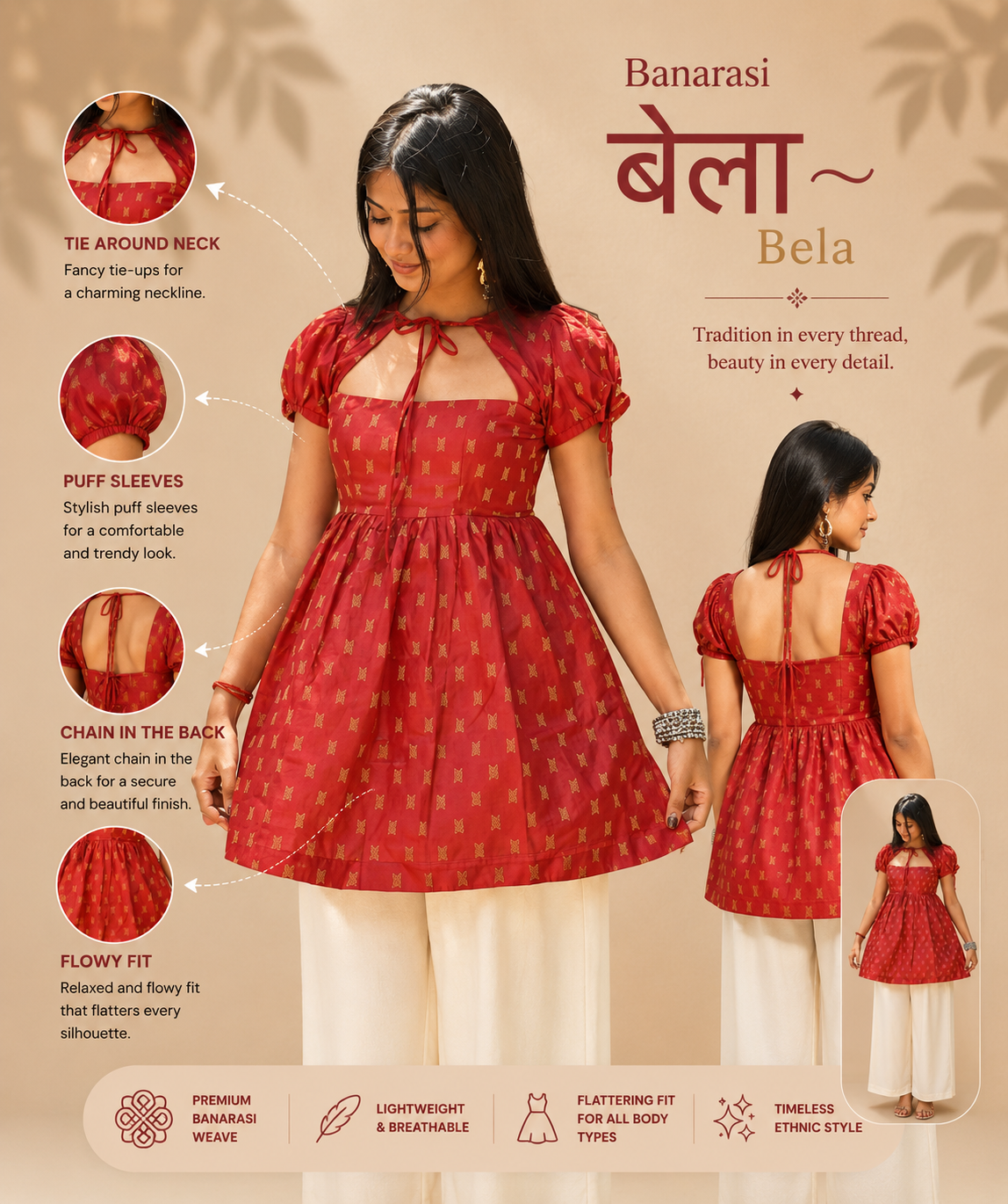 Banarasi Bela Kurti