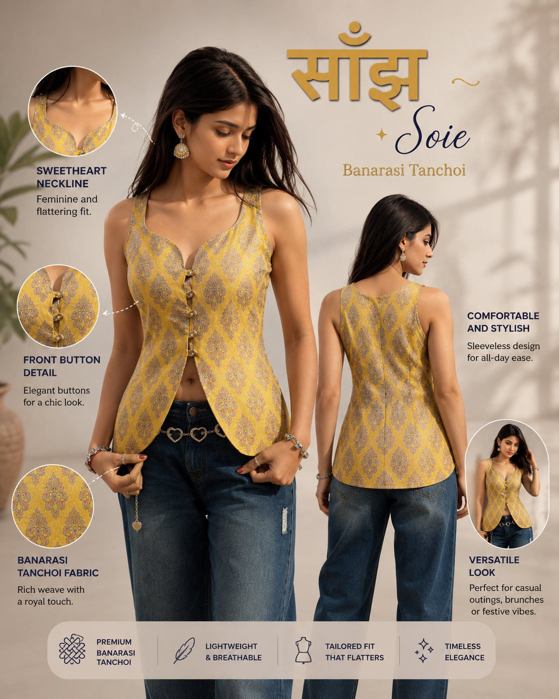 Saanjh: Banarasi top