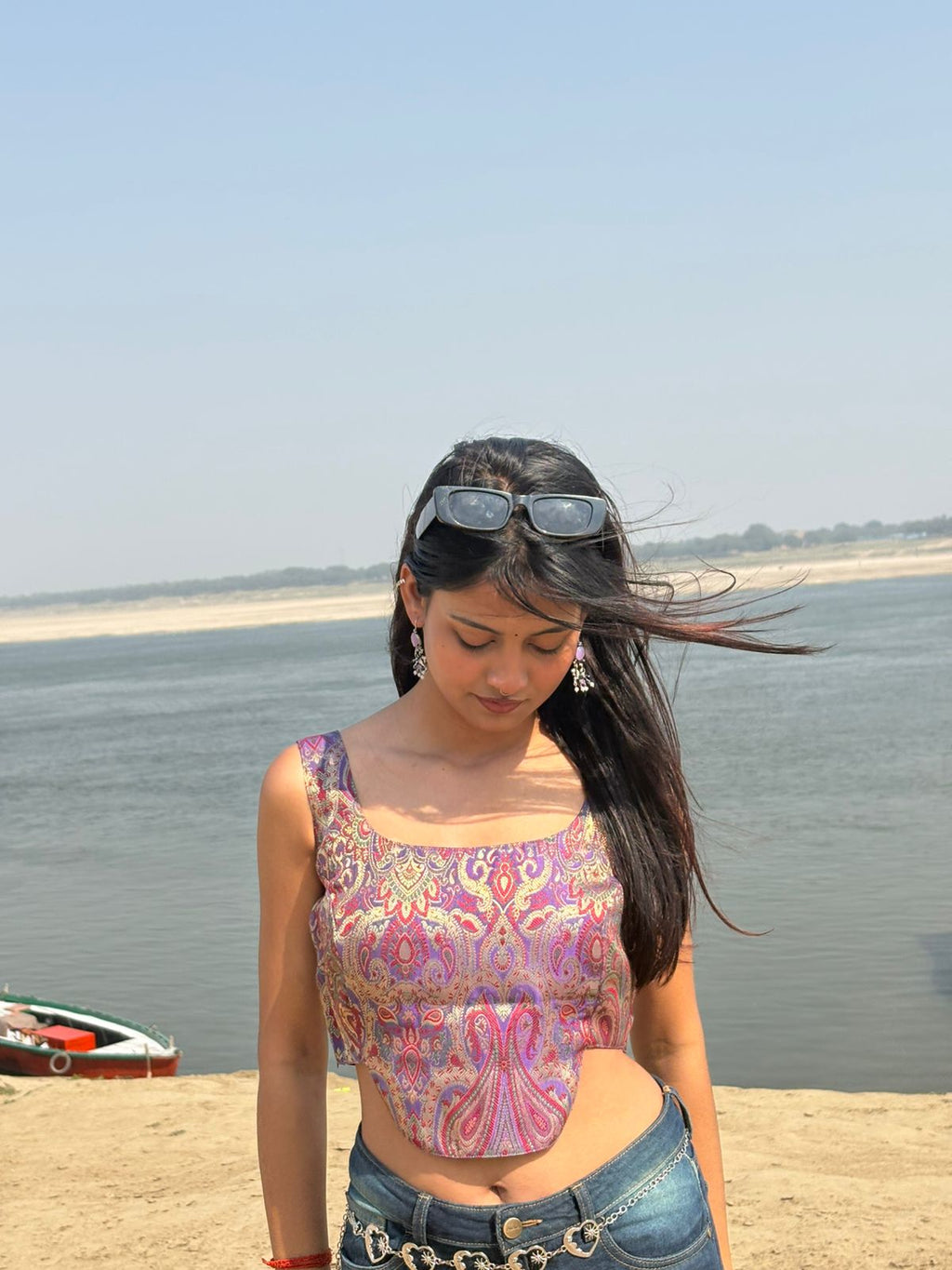 Kairi : Banarasi Corset Top