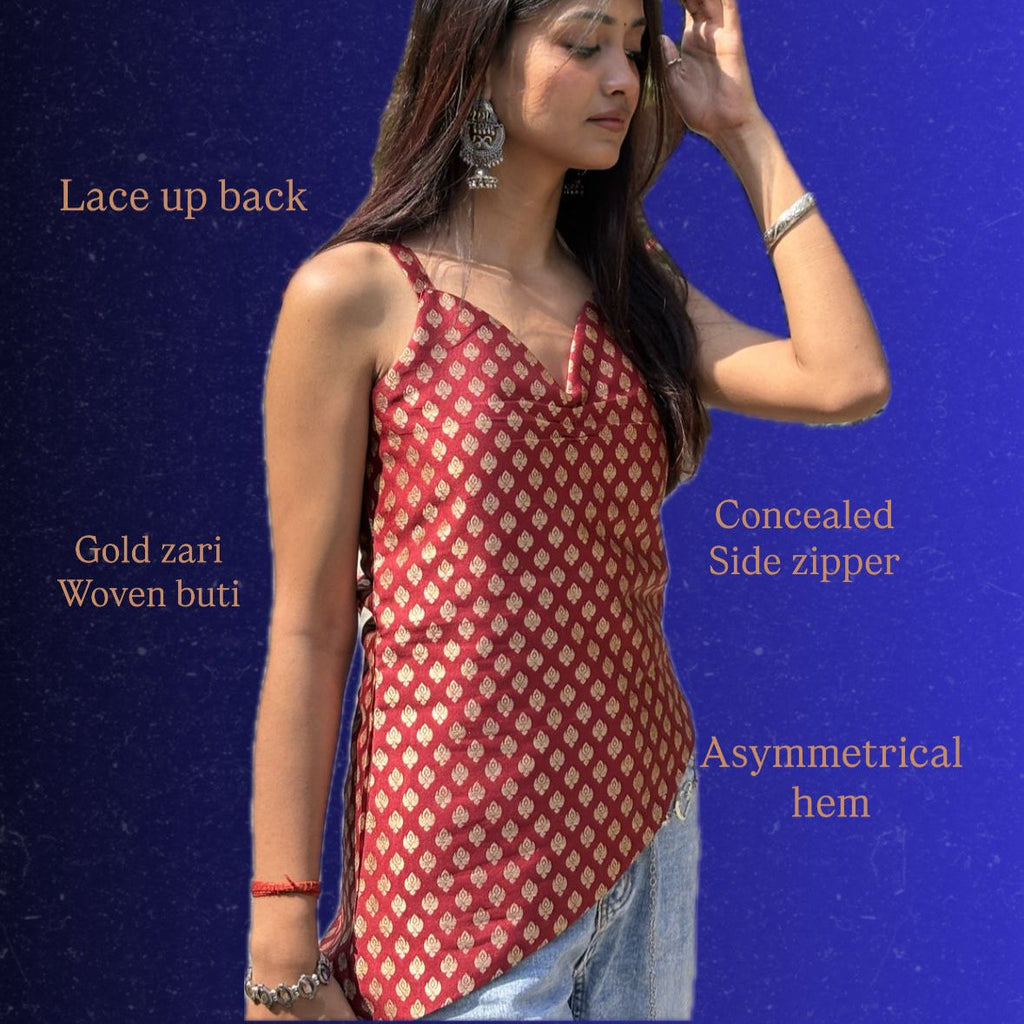 Laila - Banarasi Kurti Top